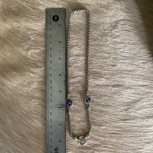 David Yurman amethyst necklace with magnetic clasp